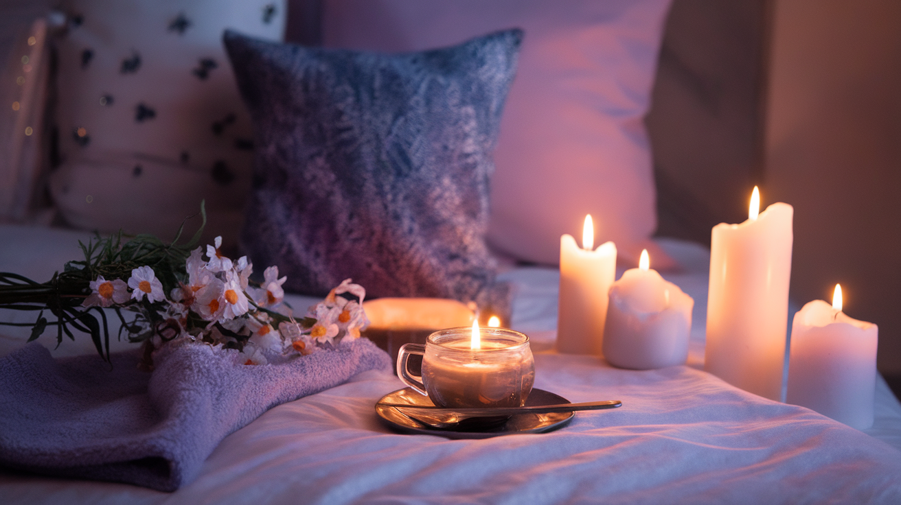 Klidná ložnice s měkkým osvětlením pro kvalitní spánek